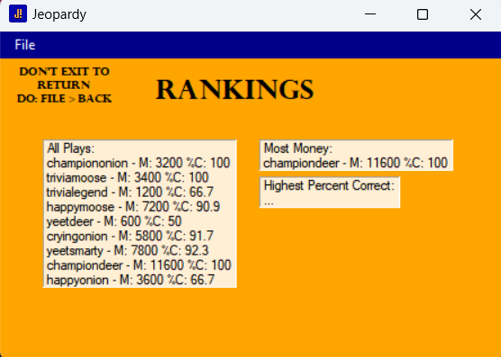 jeopardy rankings screen
